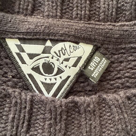 Volcom Womens Crochet Striped Knit‎ Sweater S/P - Picture 8 of 9